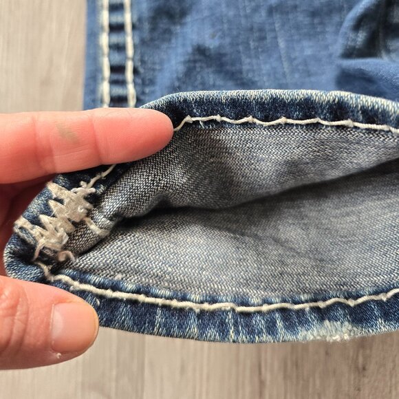 True Religion Y2K Billy Super T medium wash denim skinny low-rise jeans WMS 27" - Picture 7 of 10